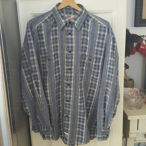 Levi's Plaid & Striped Casual Long Sleeve Shirt